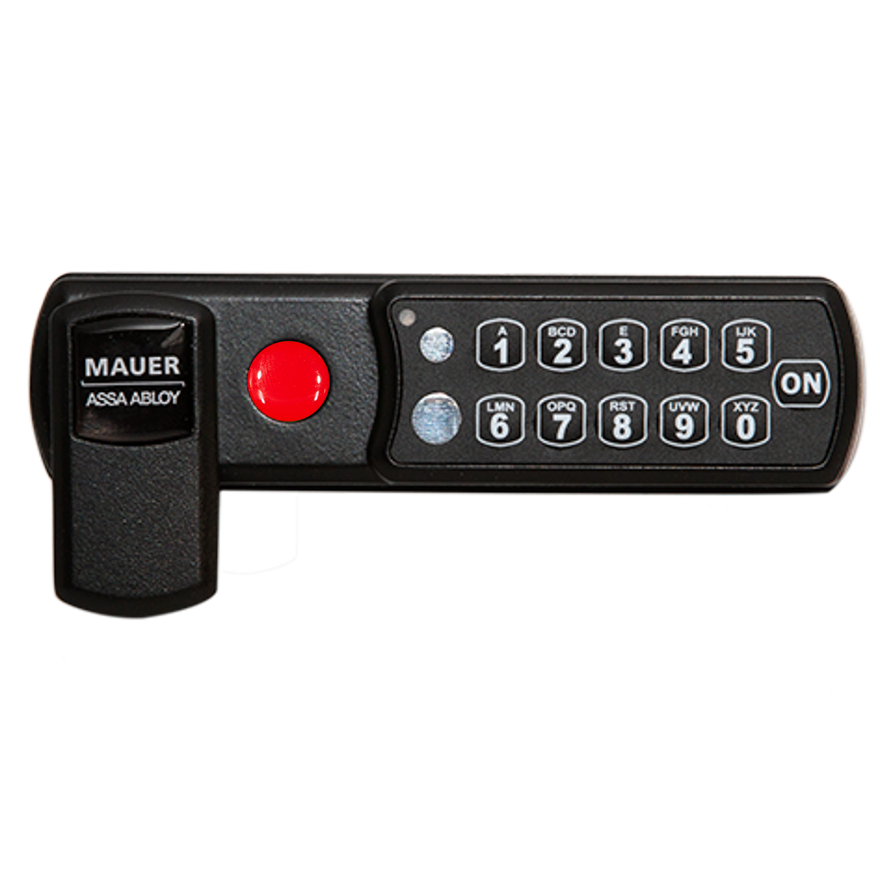 06101102-ESL-HR mauer ESLcam pin code lock horizontal mounting-fixed user-black-right